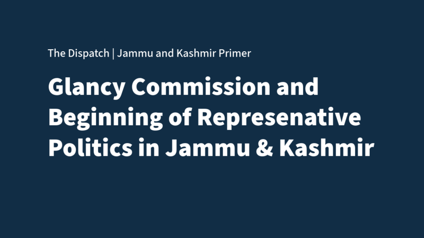 Untitled The Glancy Commission and the Beginnings of Representative Politics