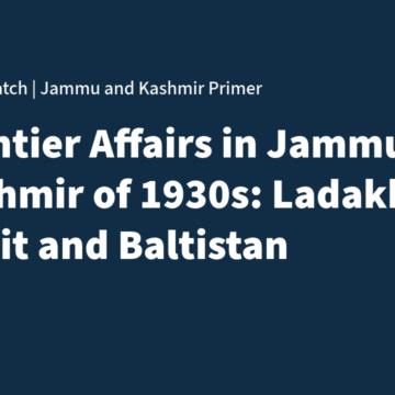 Untitled Frontier Affairs in the 1930s: Ladakh, Gilgit, Baltistan and the Limits of Integration