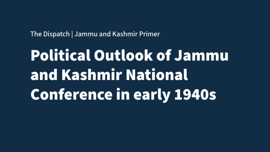 Untitled The Working of the National Conference in the Early 1940s