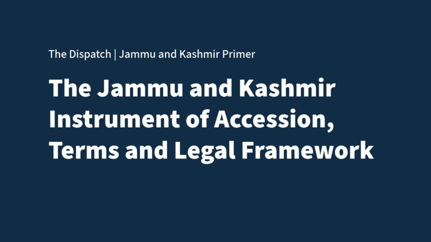 Untitled The Instrument of Accession: Terms, Legal Framework, and the First Weeks After Accession