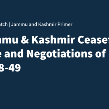 Untitled The Ceasefire Line and India-Pakistan Negotiations of 1948–49