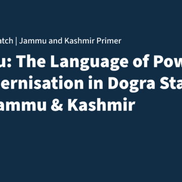 Urdu Urdu: Language, Power, and Modernisation in Late Dogra Jammu and Kashmir