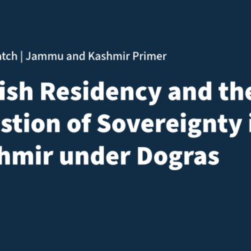 Untitled The British Residency and the Question of Sovereignty in Jammu and Kashmir