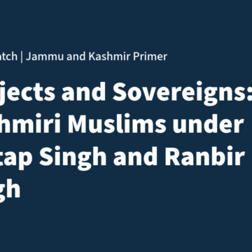 Untitled Subjects and Sovereigns: Muslims under Ranbir Singh and Pratap Singh